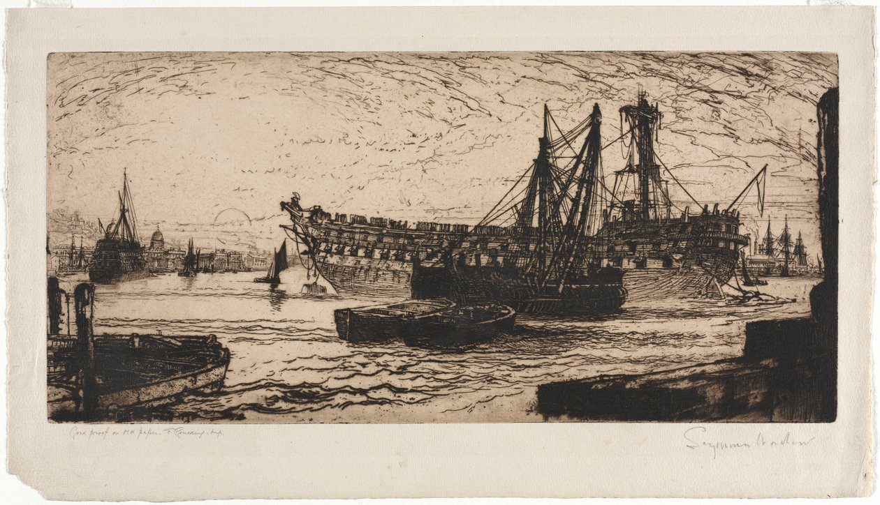 Az Agamemnon szakítása. alkotó: Francis Seymour Haden