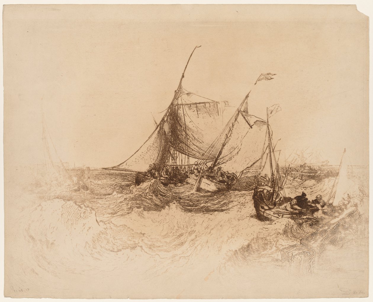 Calais móló alkotó: Francis Seymour Haden