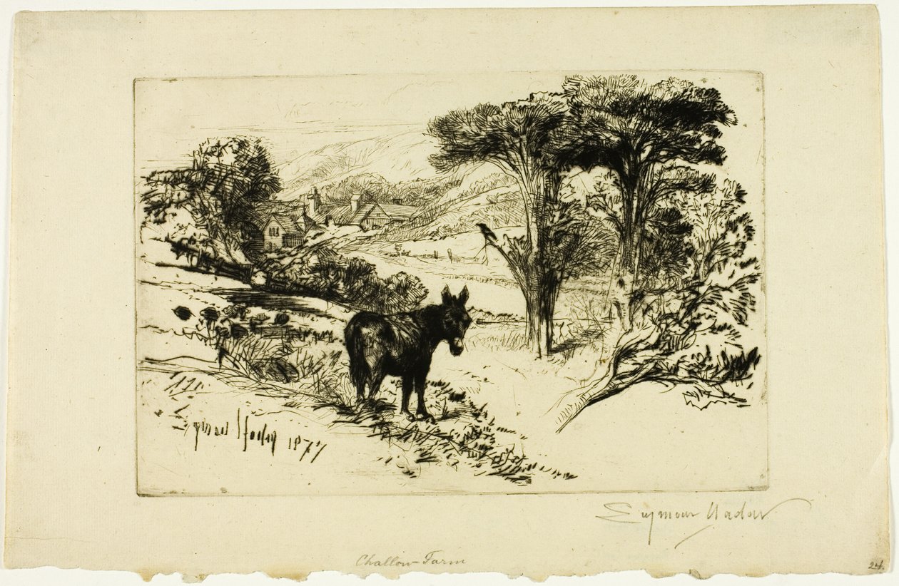 Challow Farm alkotó: Francis Seymour Haden