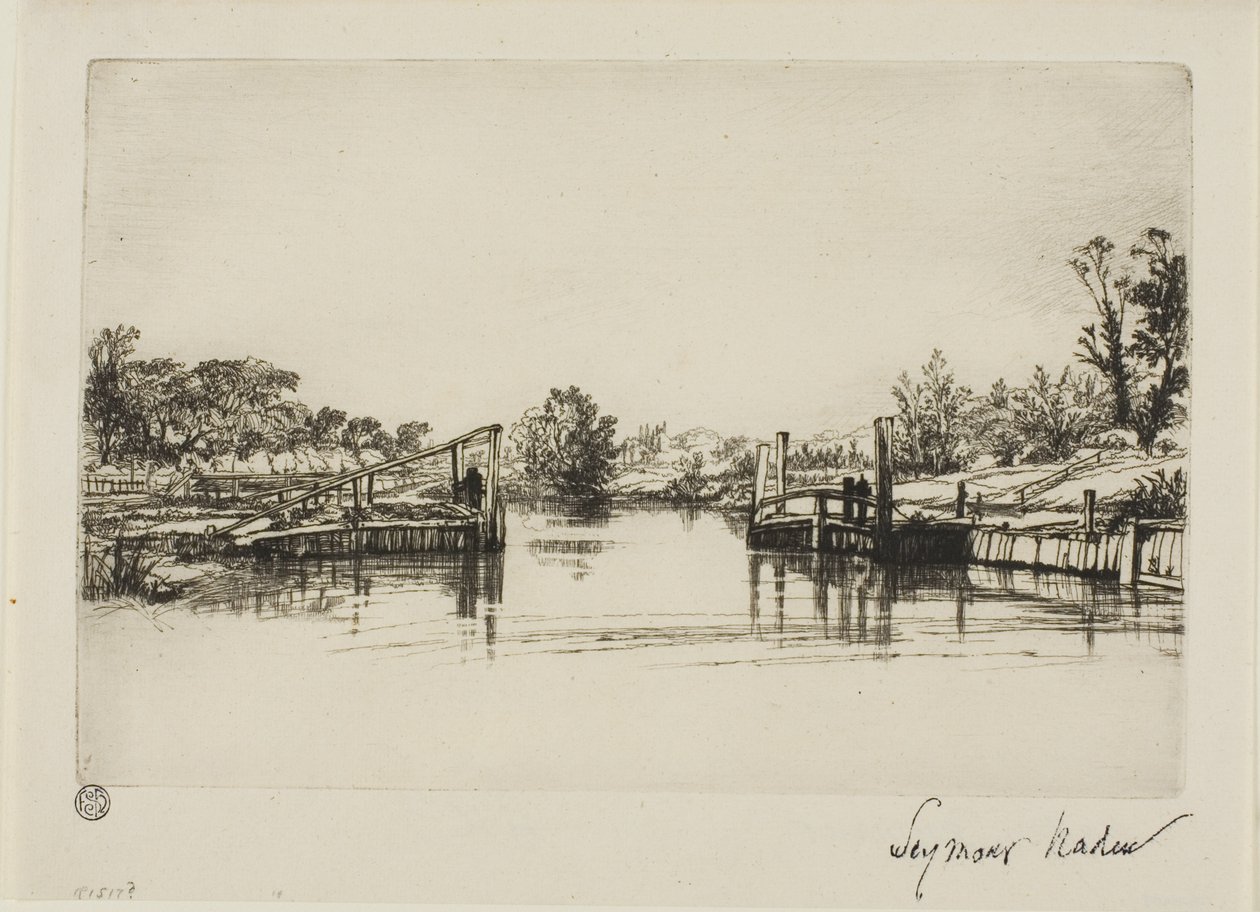 Egham Lock alkotó: Francis Seymour Haden