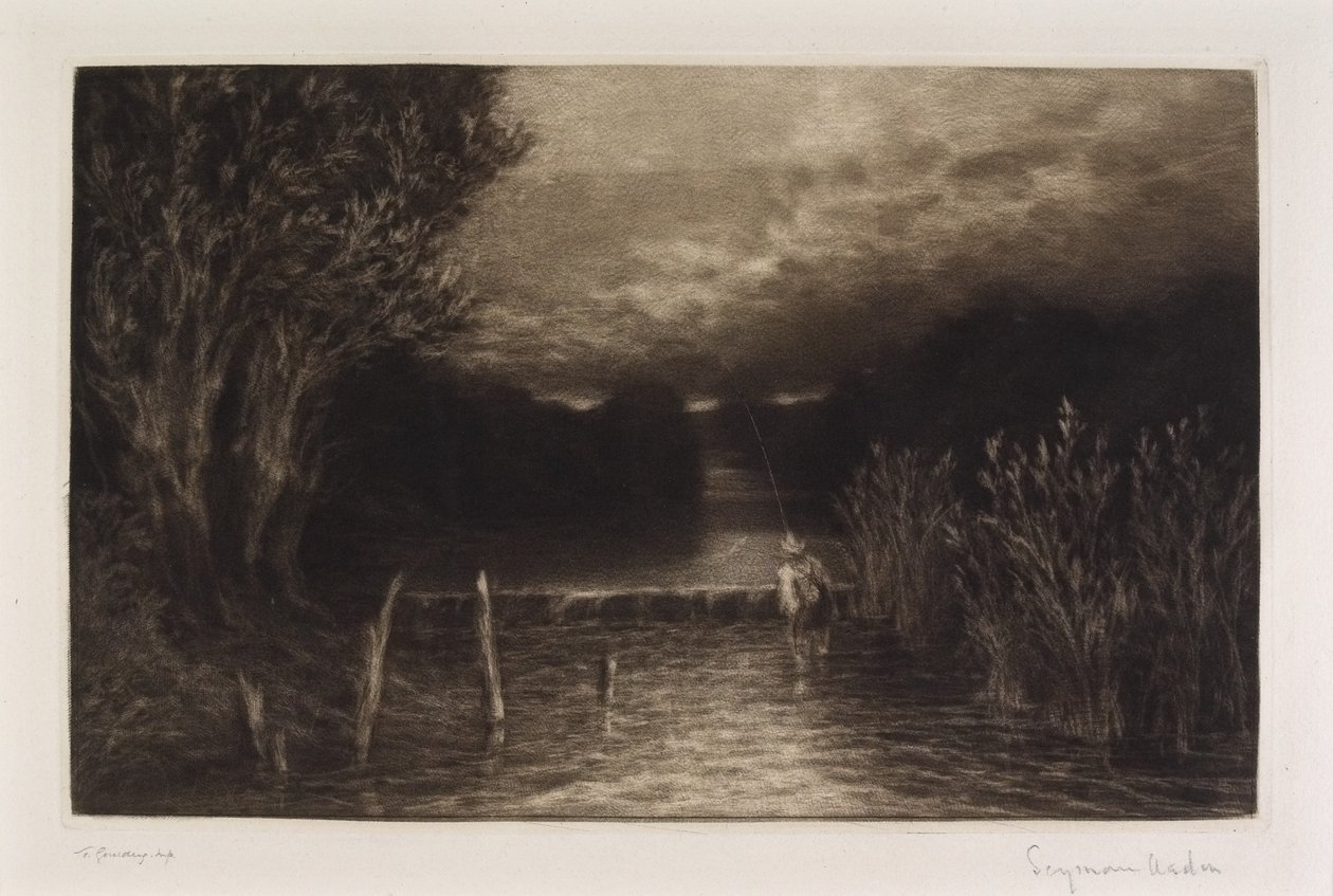 Szürkehalászat, 1897 alkotó: Francis Seymour Haden