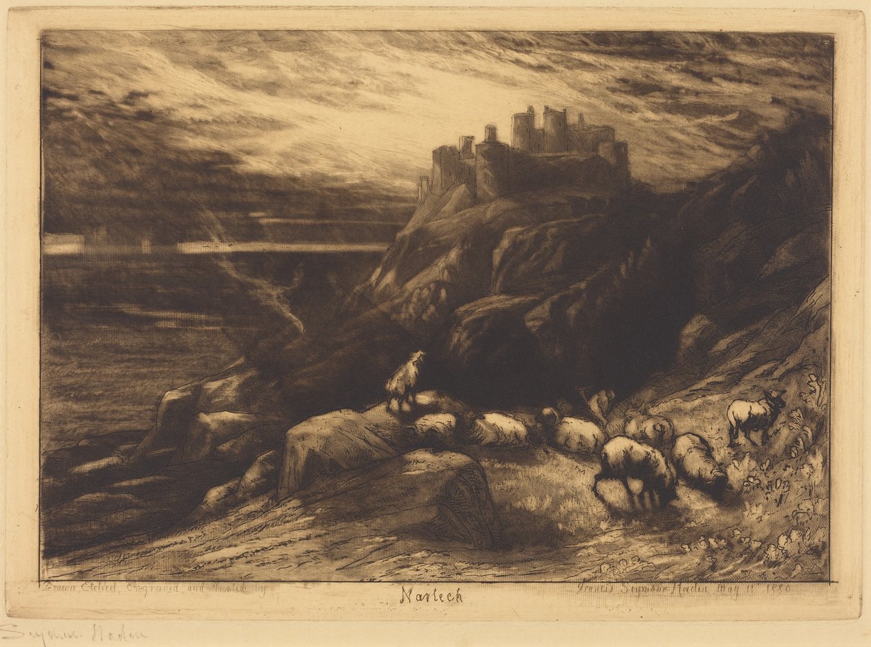 Harlech (Nr. 2) alkotó: Francis Seymour Haden