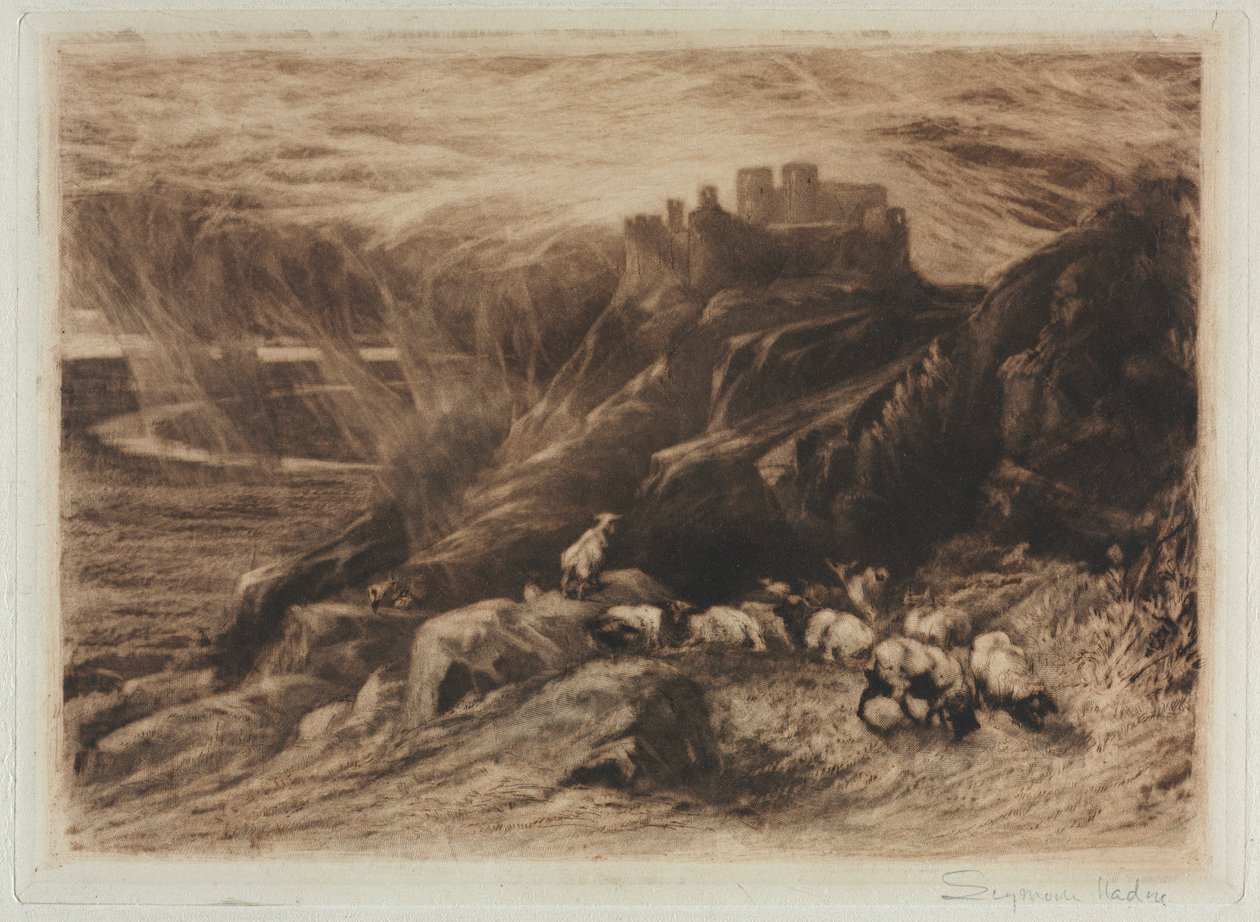 Harlech A második lemez, 1880. alkotó: Francis Seymour Haden