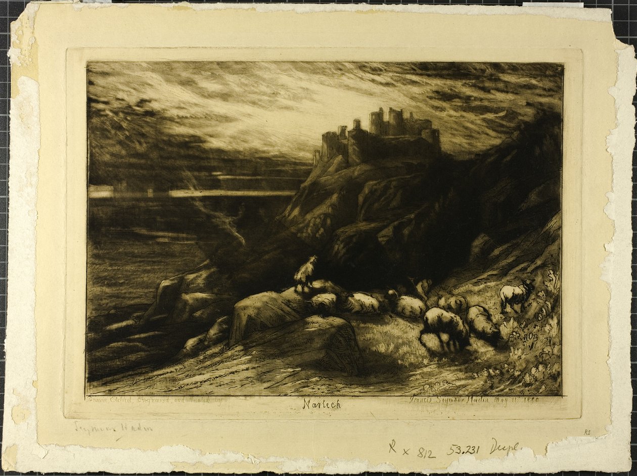 Harlech, sz. II alkotó: Francis Seymour Haden