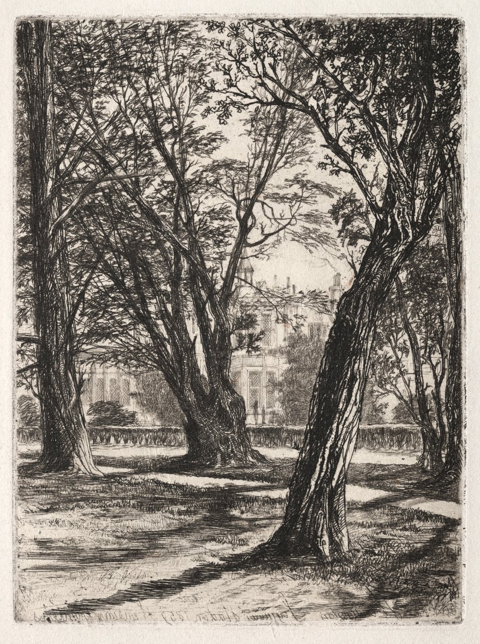 Kensington Gardens The Small Plate, 1859. alkotó: Francis Seymour Haden