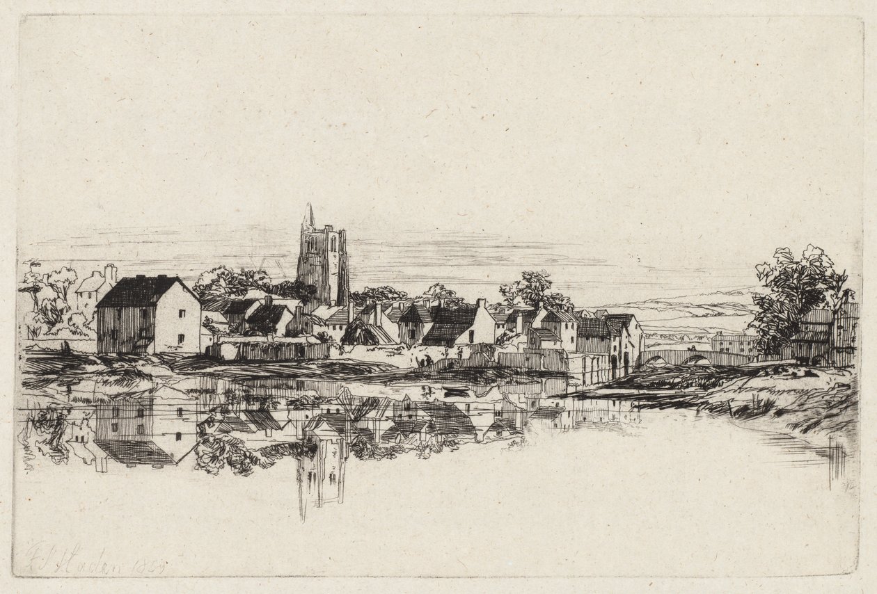 Kidwelly Town alkotó: Francis Seymour Haden