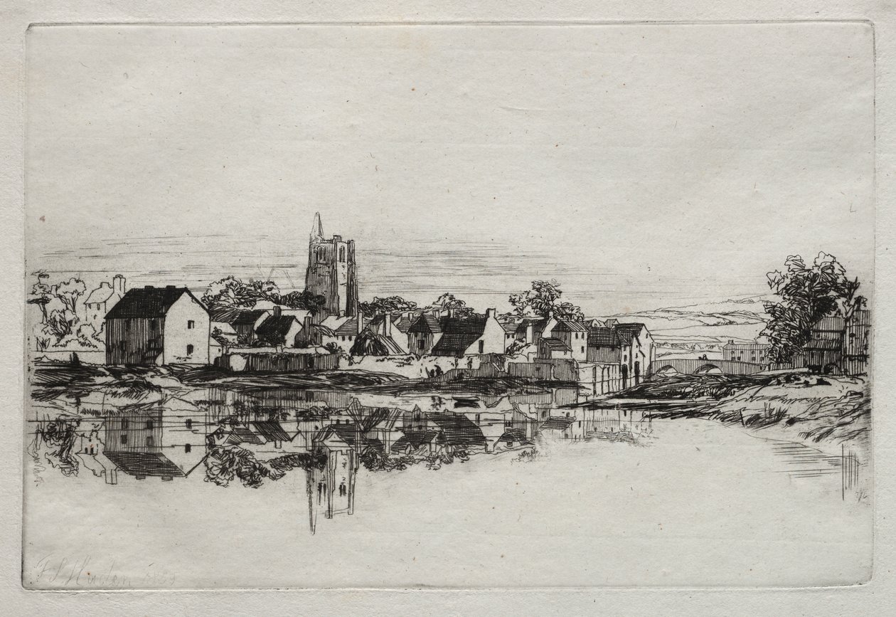 Kidwelly Town alkotó: Francis Seymour Haden