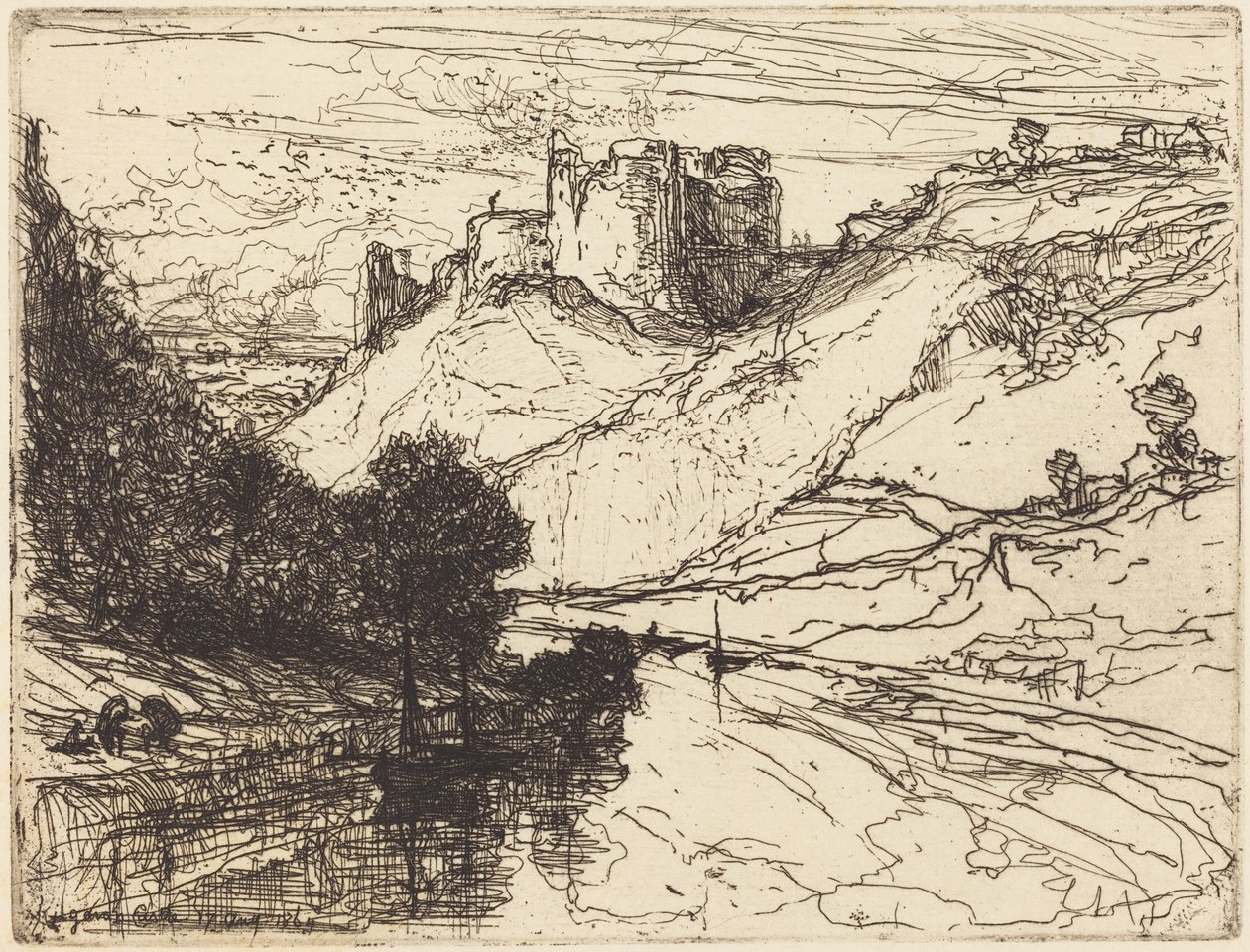 Kilgaren vára alkotó: Francis Seymour Haden