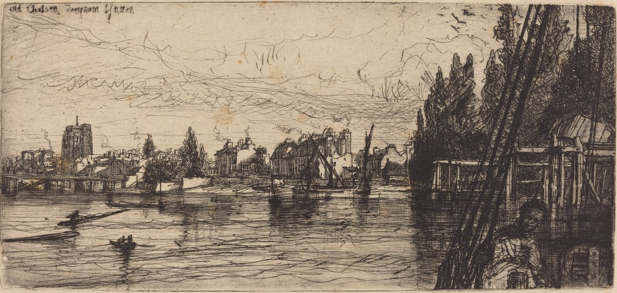 Old Chelsea (Old Chelsea Church) alkotó: Francis Seymour Haden