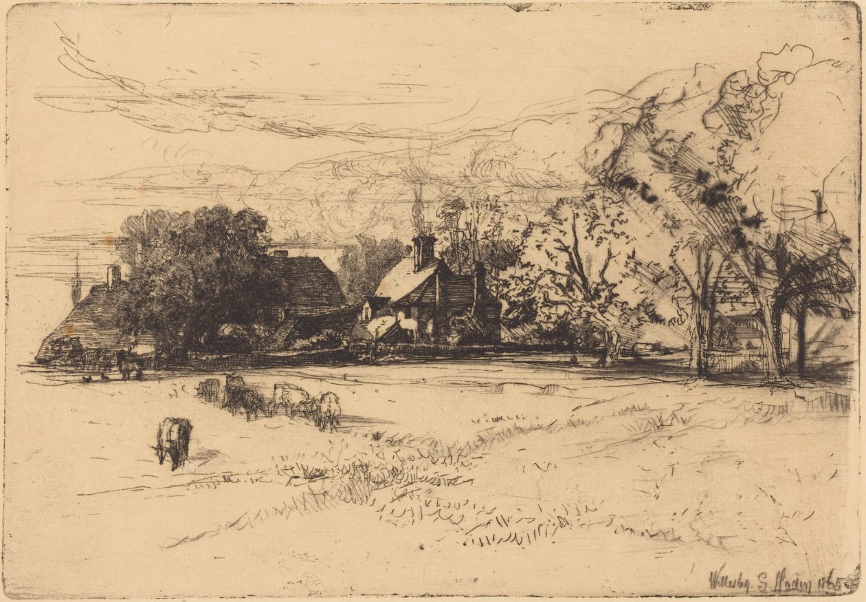 A régi Willesley-ház alkotó: Francis Seymour Haden