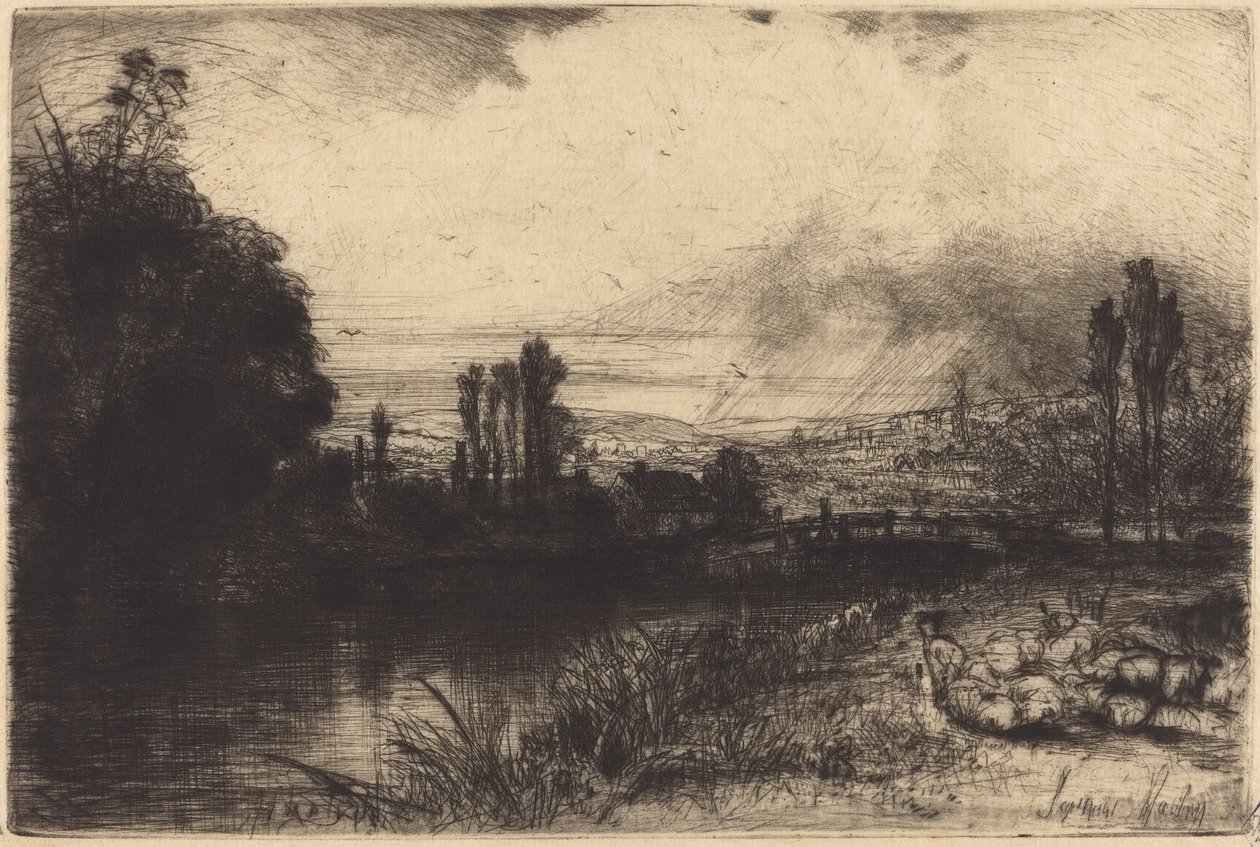 A Teszten alkotó: Francis Seymour Haden