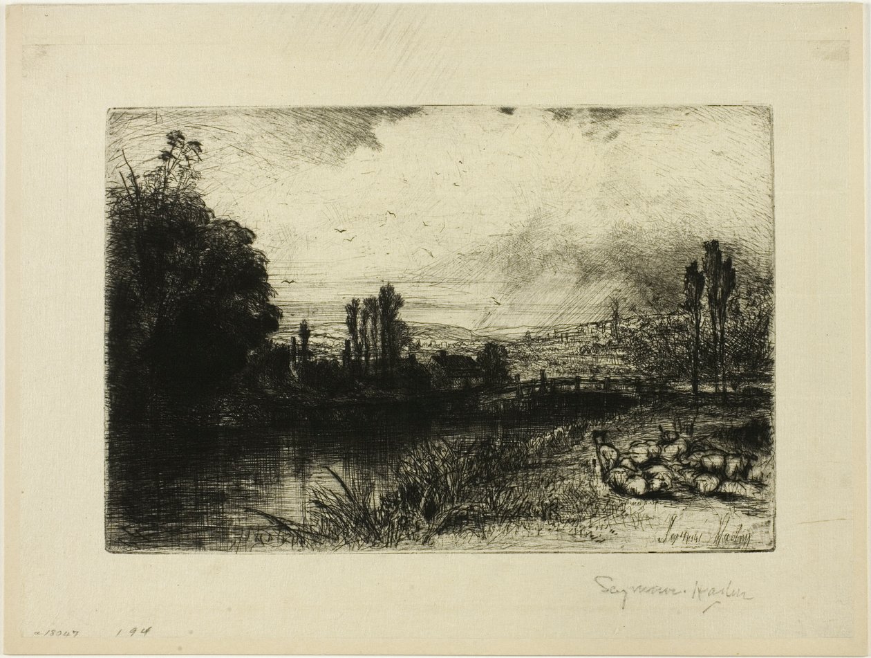 A Teszten alkotó: Francis Seymour Haden