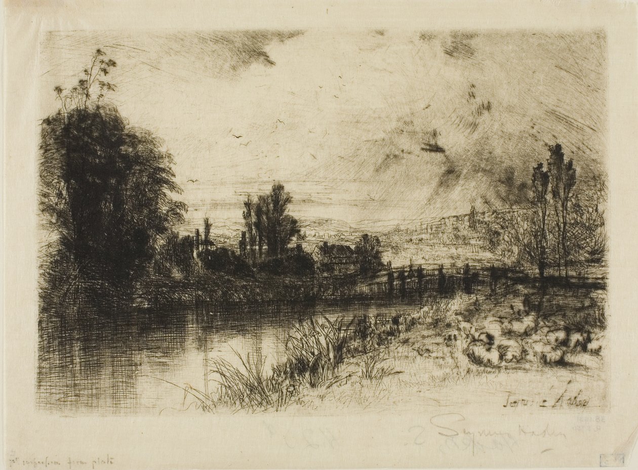A Teszten alkotó: Francis Seymour Haden
