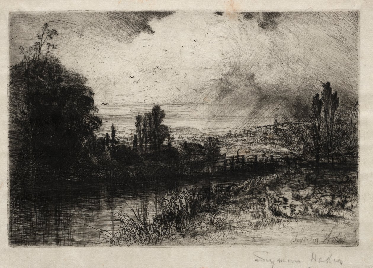 A teszten, 1859. alkotó: Francis Seymour Haden