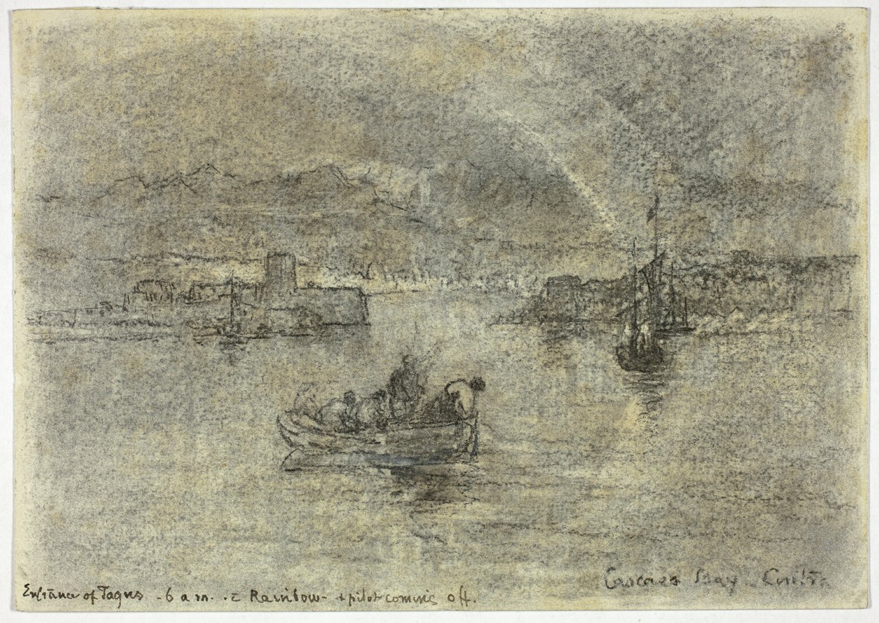 Szivárvány a Cascais-öböl felett, Sintra, Portugália alkotó: Francis Seymour Haden