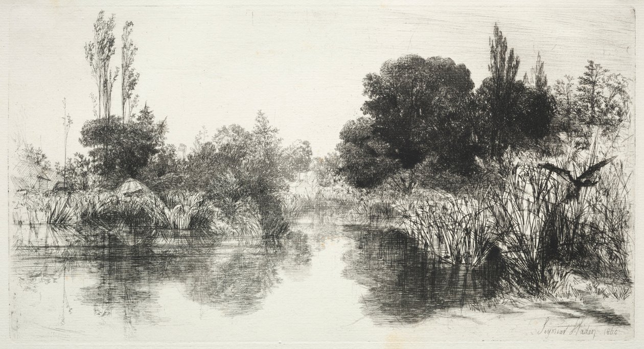 Oszd meg a Malomtavat, 1860. alkotó: Francis Seymour Haden