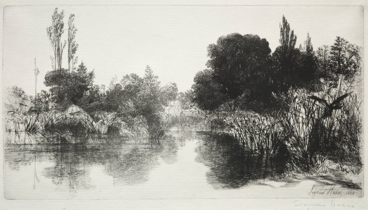 Shere Mill Pond, No. 11 (A nagy tányér) alkotó: Francis Seymour Haden