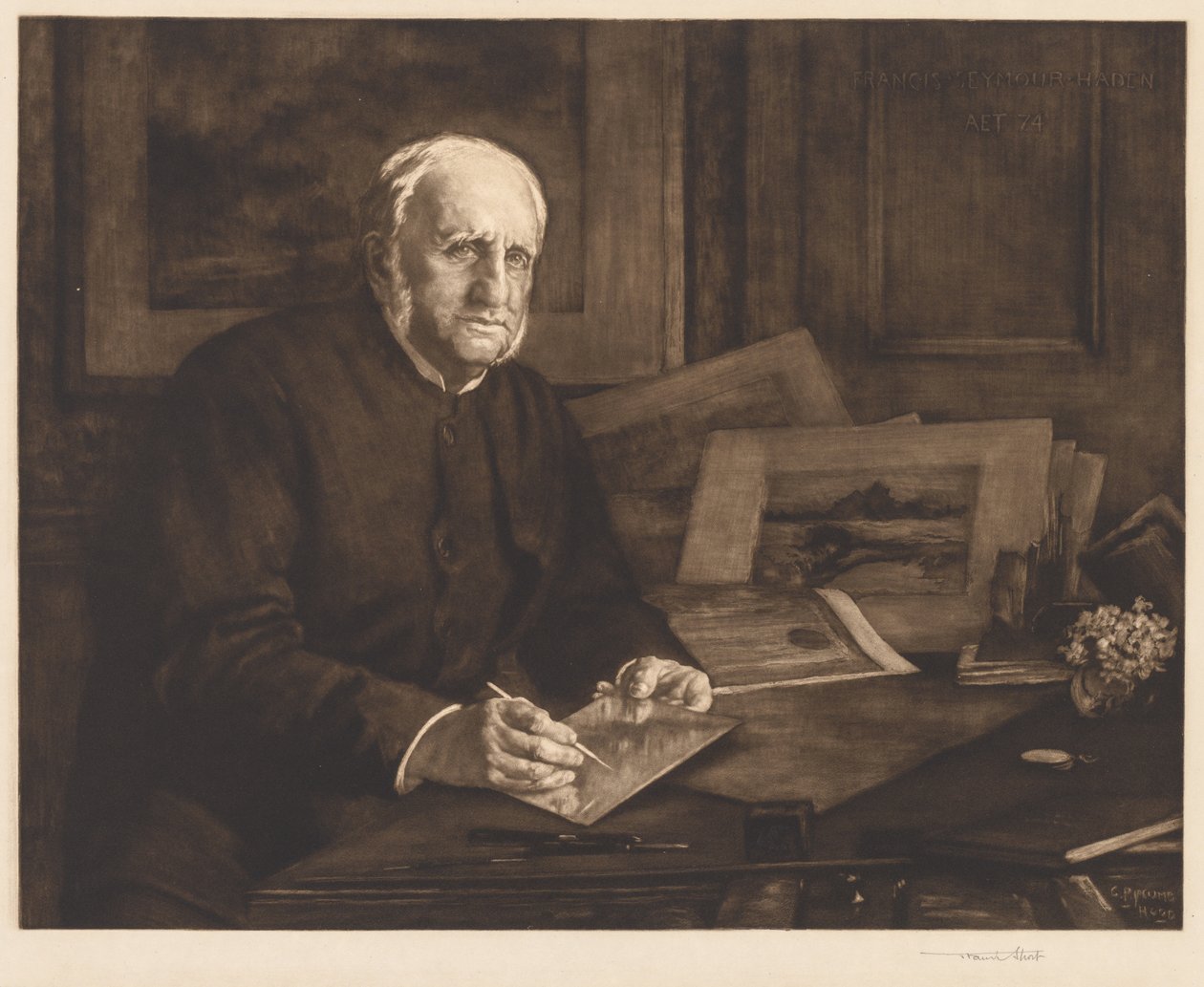 Sir Francis Seymour Haden, 1901. alkotó: Francis Seymour Haden