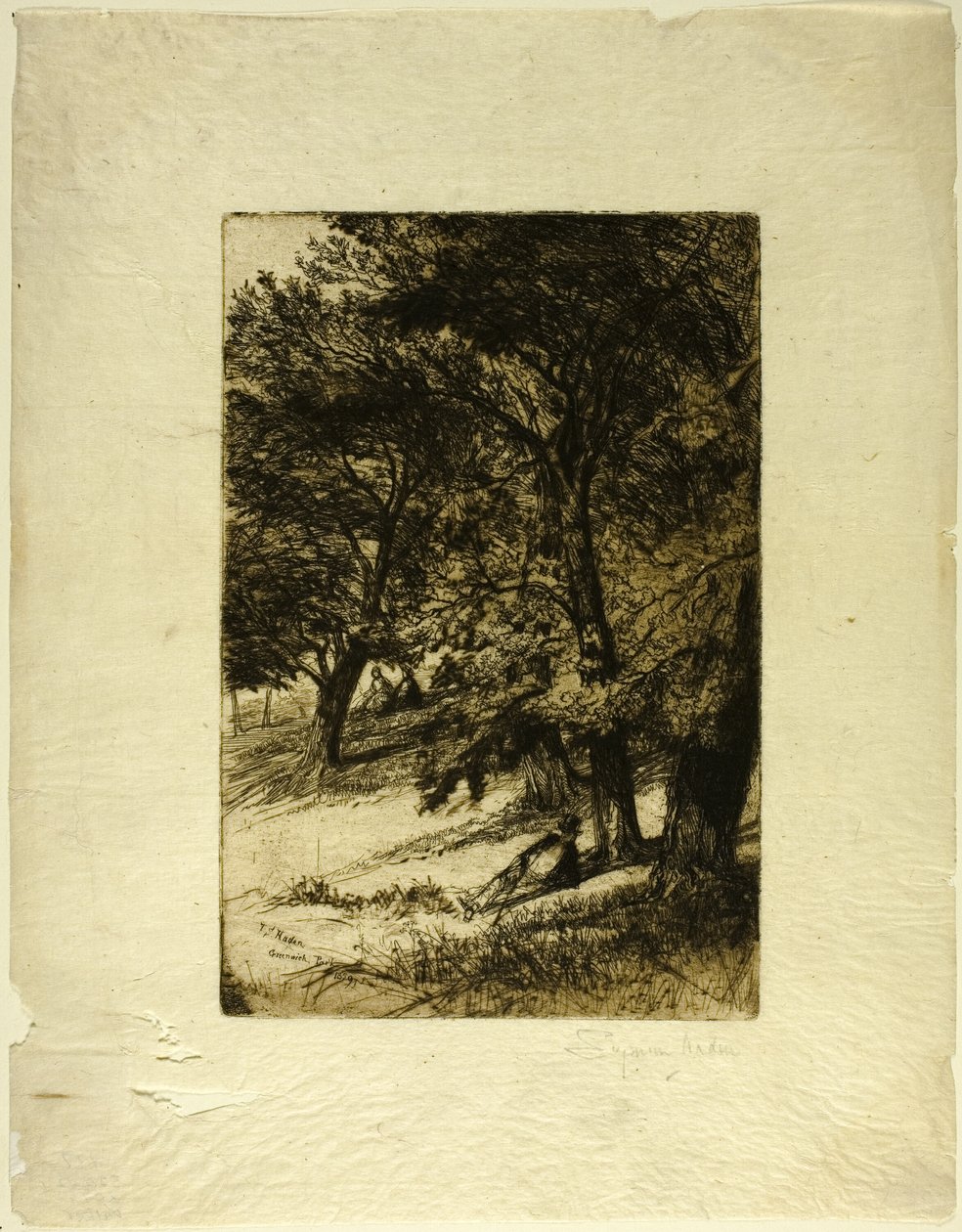 Tető alatt... alkotó: Francis Seymour Haden