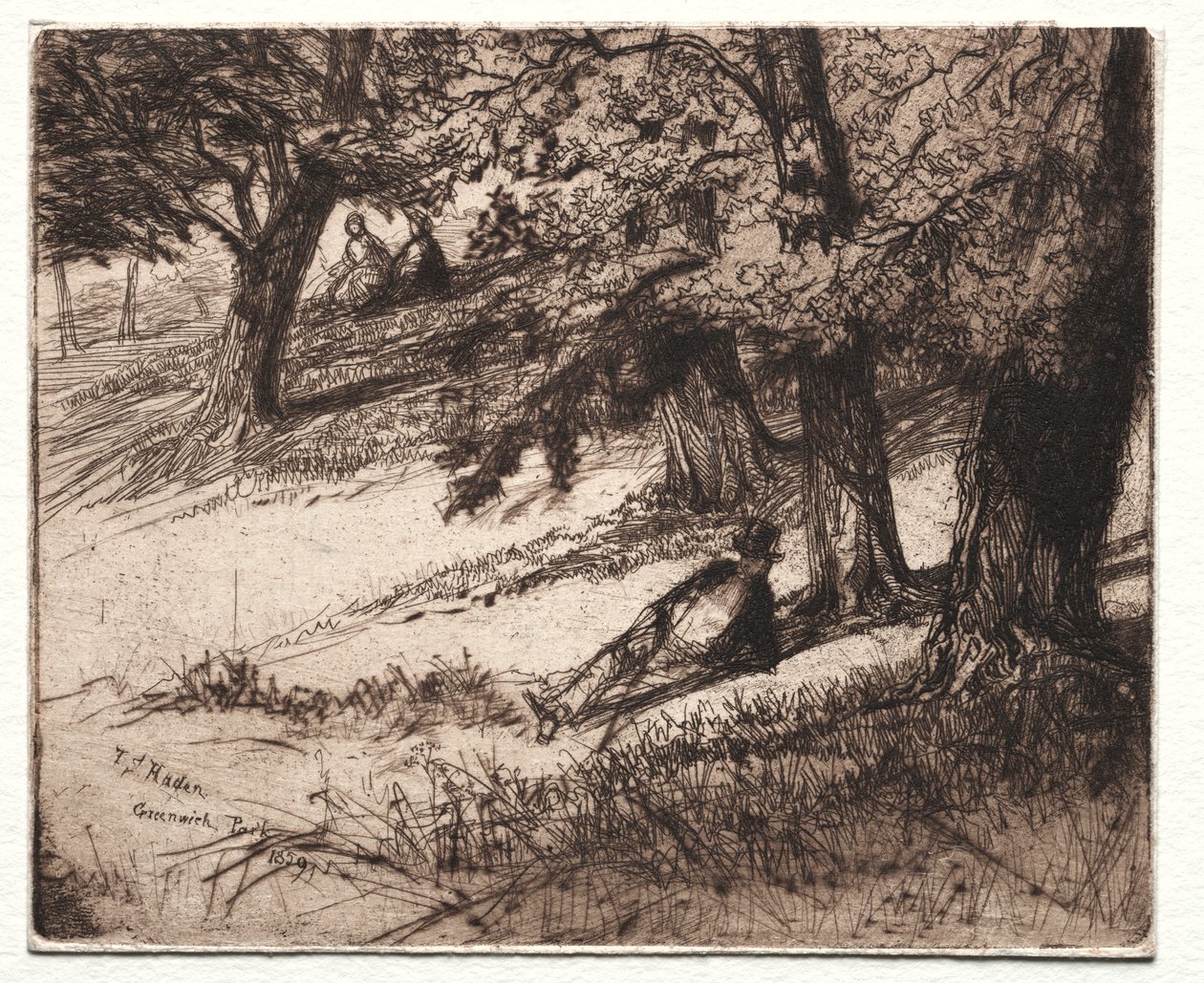 A Coop alatt, 1859 alkotó: Francis Seymour Haden