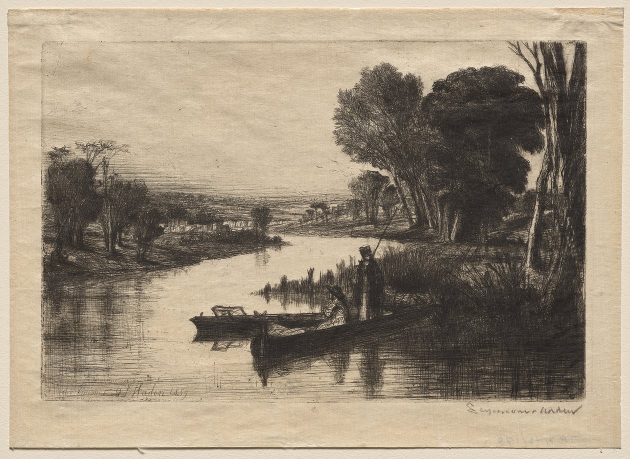 Temzei halászok (első tányér) alkotó: Francis Seymour Haden