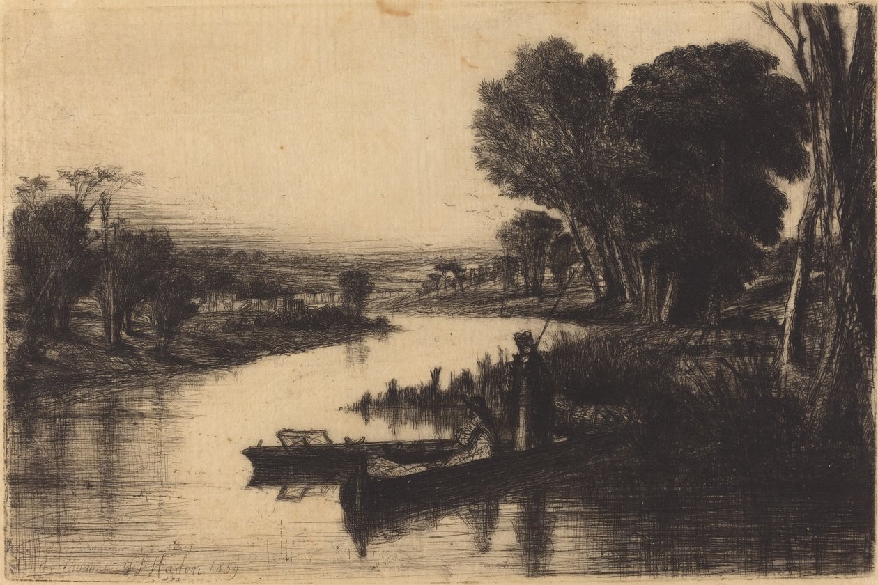 Temze halászok alkotó: Francis Seymour Haden
