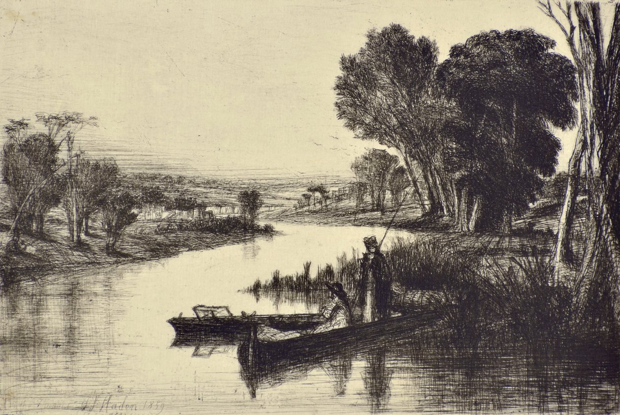 Thames Fishermen No.1 alkotó: Francis Seymour Haden