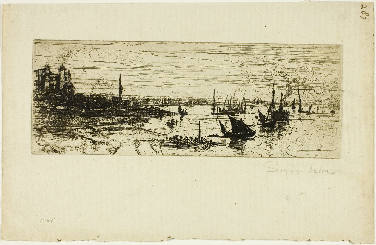 A fogadó, Purfleet alkotó: Francis Seymour Haden