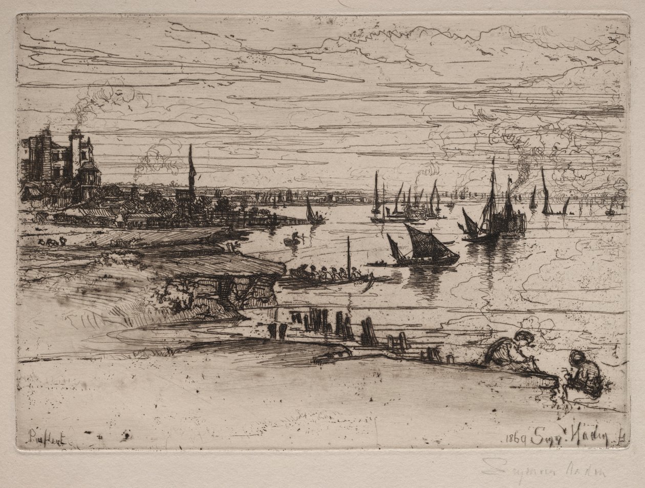 A fogadó, Purfleet alkotó: Francis Seymour Haden