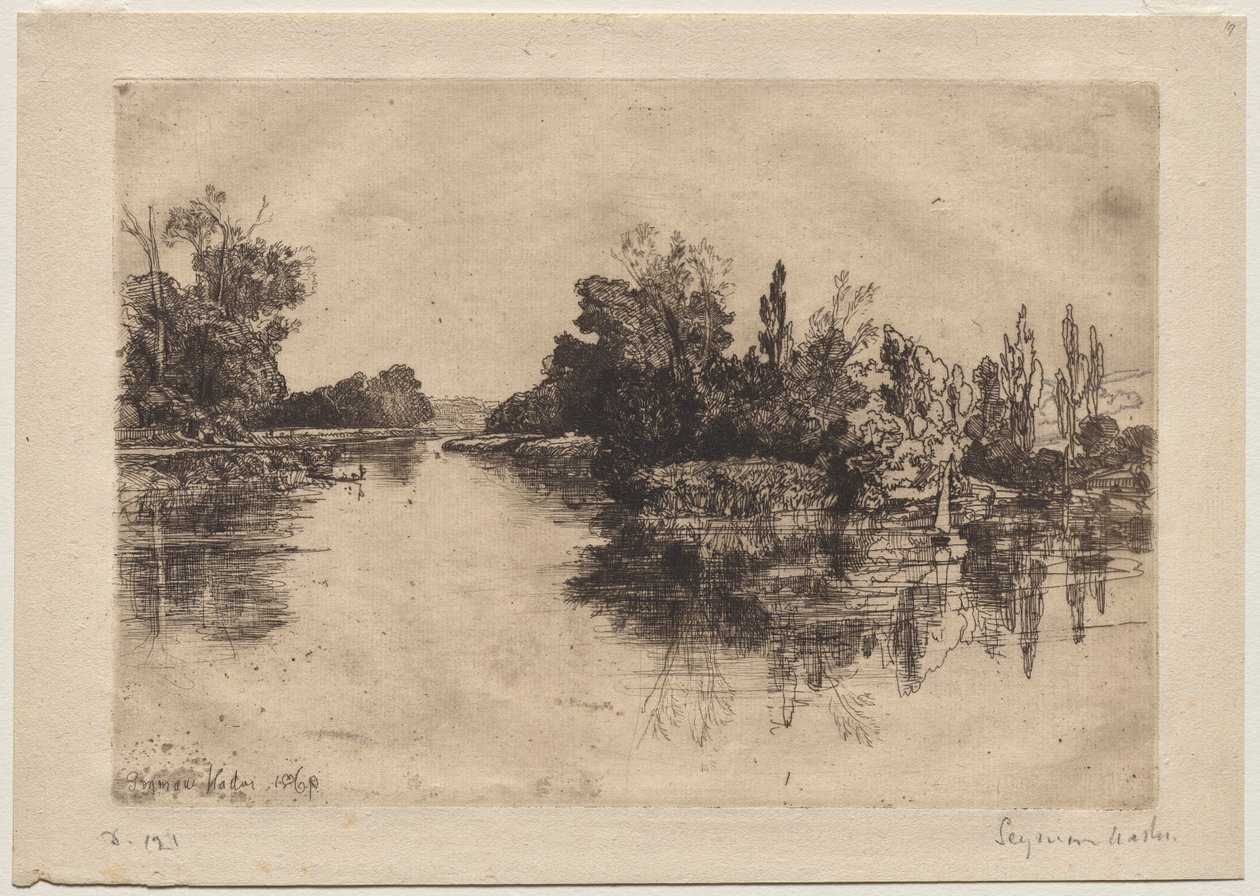 A sziget, szemben a Boyle farmtal alkotó: Francis Seymour Haden