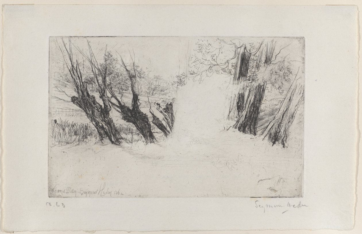 A szerelmesek sétája, I. szám, 1864., 1864. alkotó: Francis Seymour Haden
