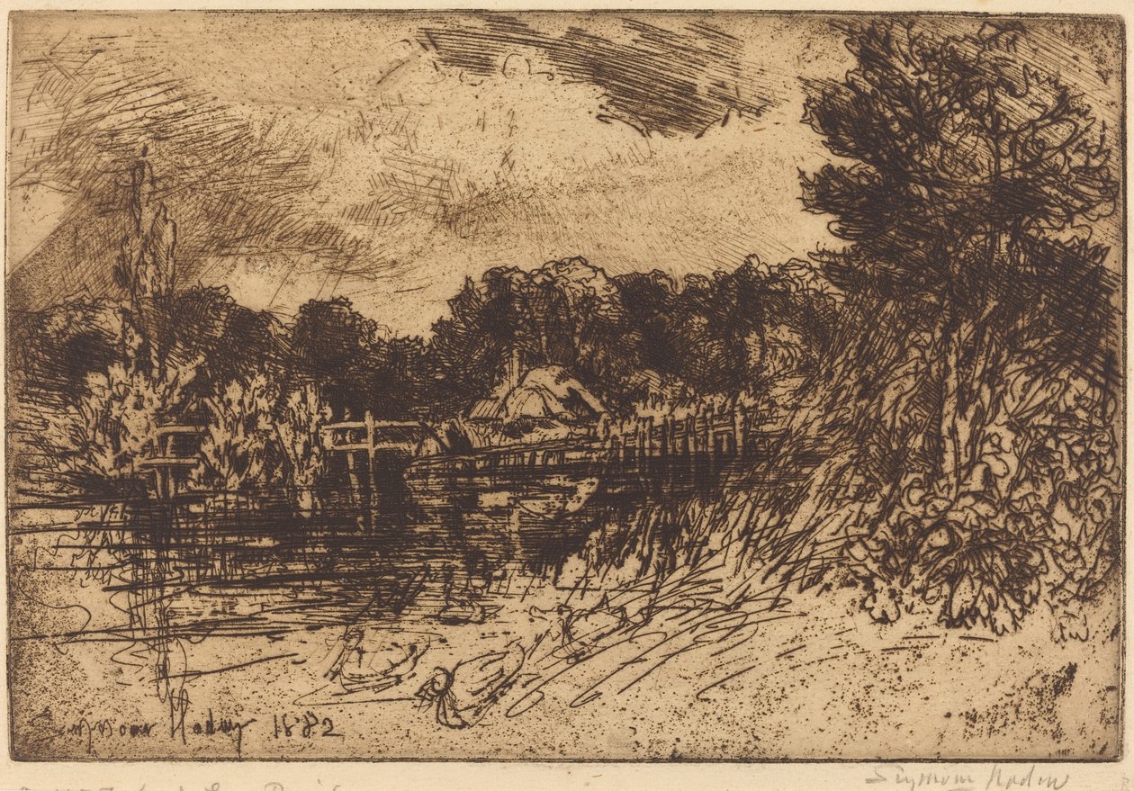 A teszt Longparish-ben alkotó: Francis Seymour Haden