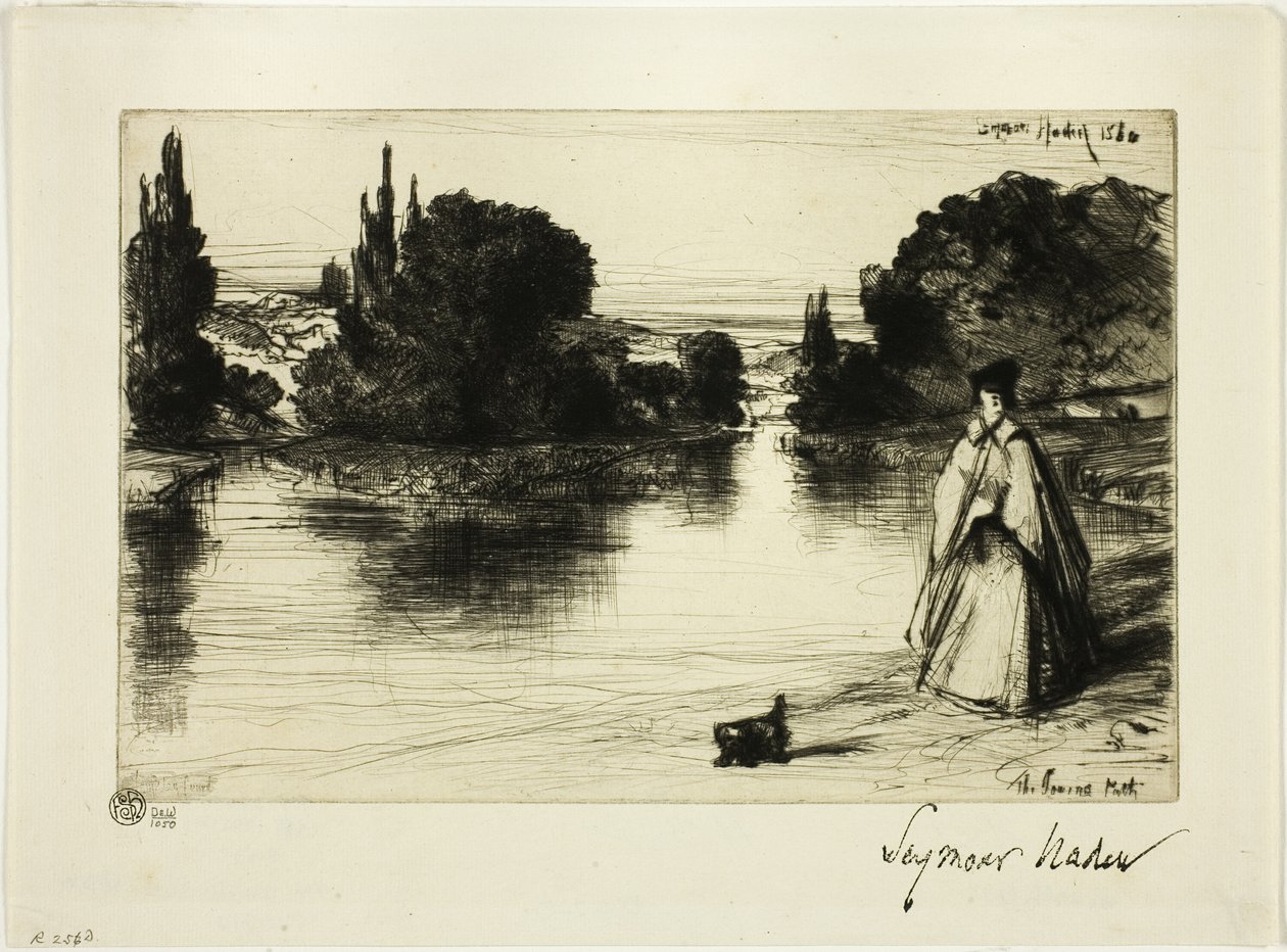 A vontatási ösvény alkotó: Francis Seymour Haden
