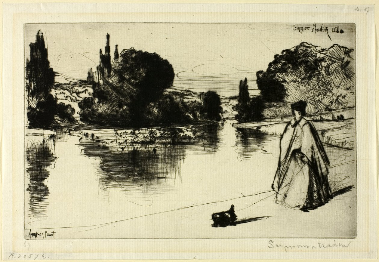 A vontatási ösvény alkotó: Francis Seymour Haden