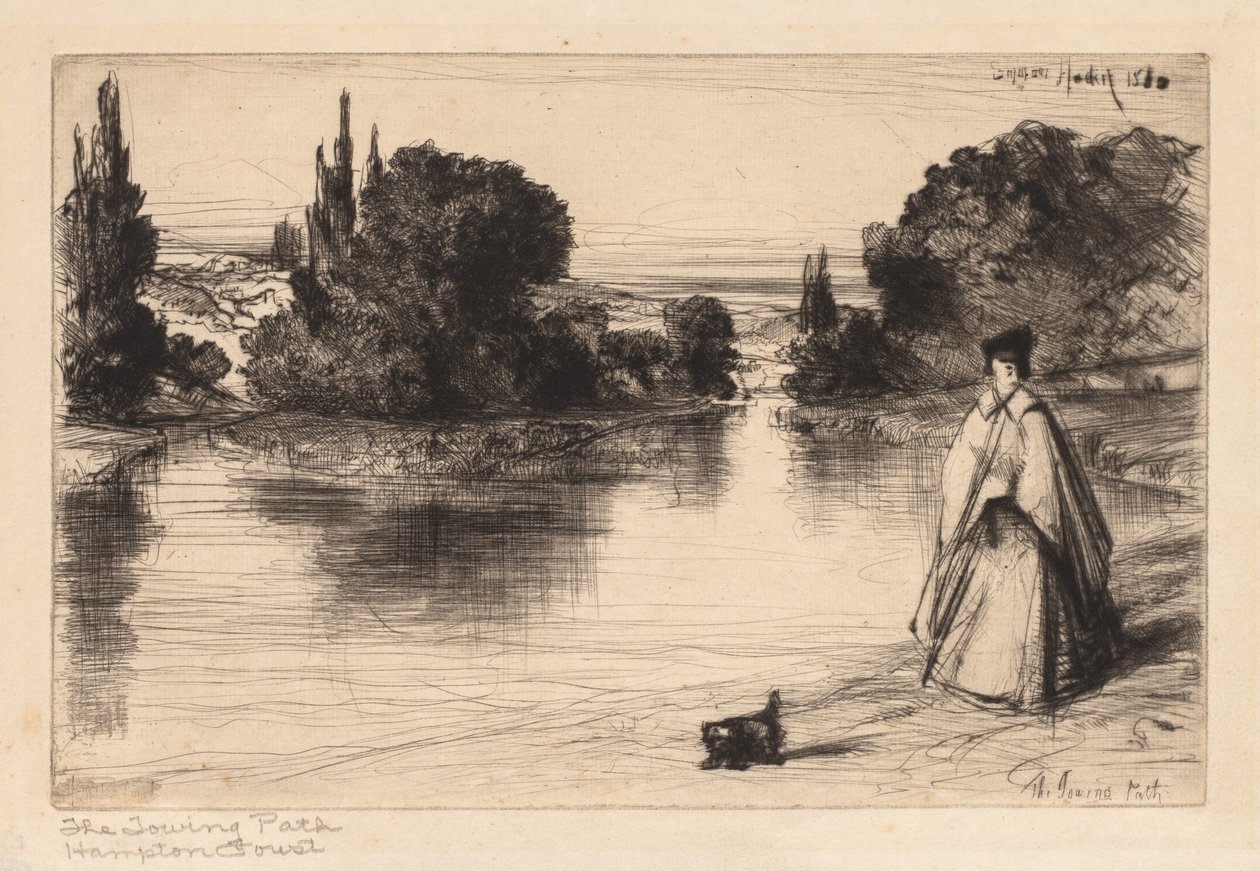 A vontatóút, 1864. alkotó: Francis Seymour Haden