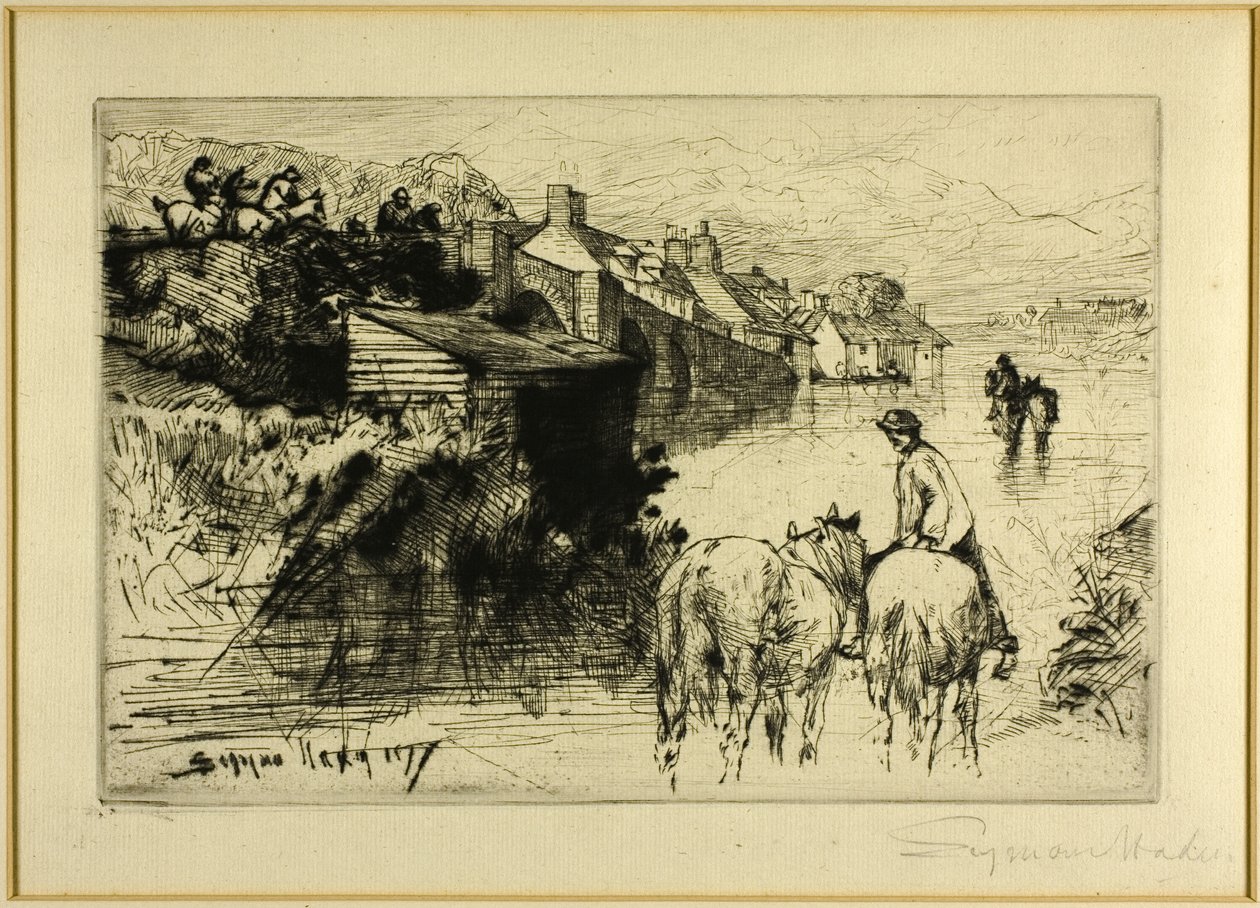 Wareham híd alkotó: Francis Seymour Haden