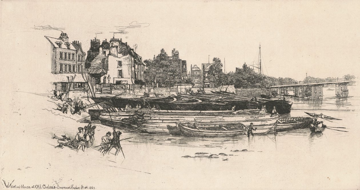 Whistler háza a régi Chelsea-ben alkotó: Francis Seymour Haden