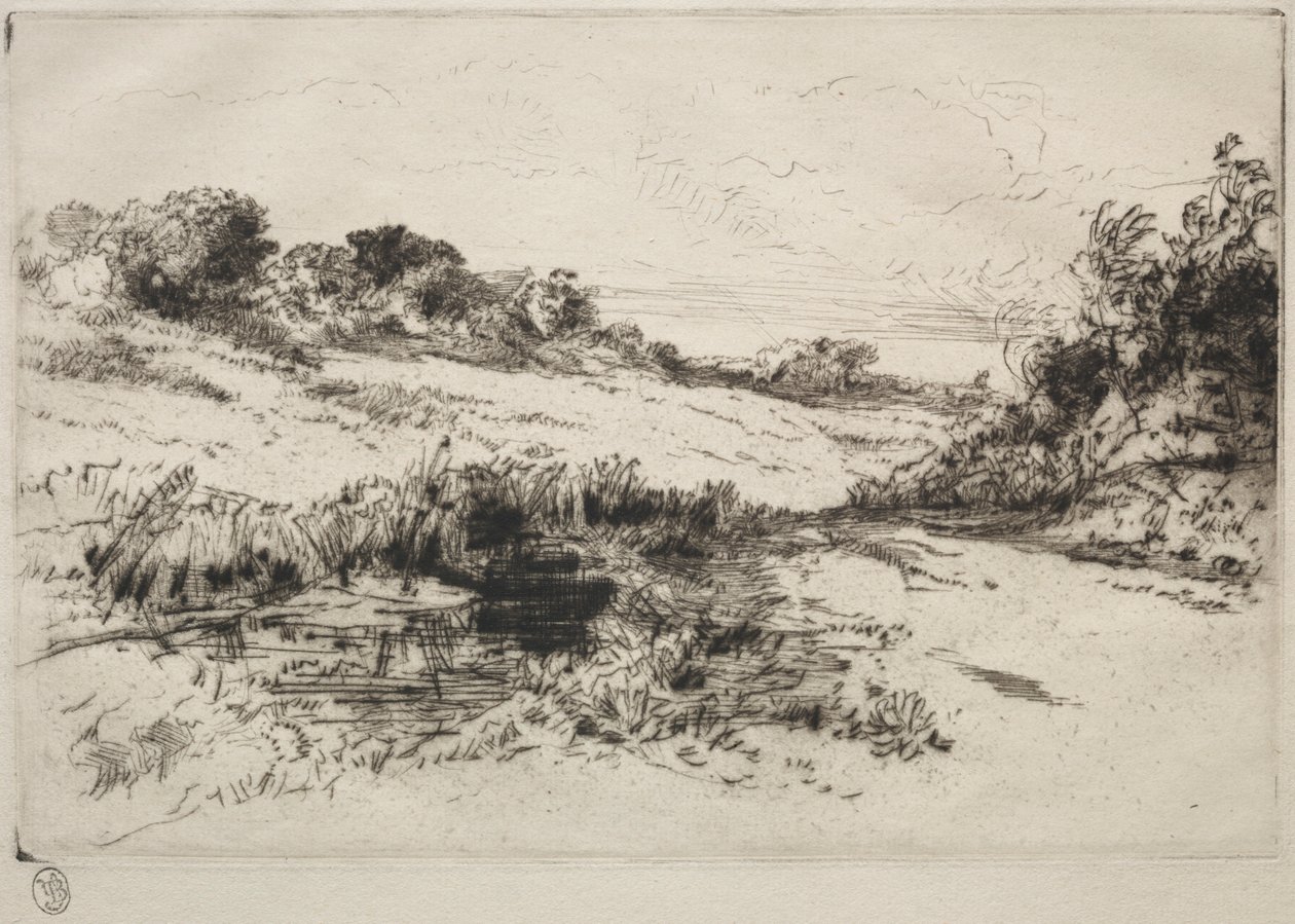 Szélmalomdomb, 1. sz., c. 1877 és később. alkotó: Francis Seymour Haden