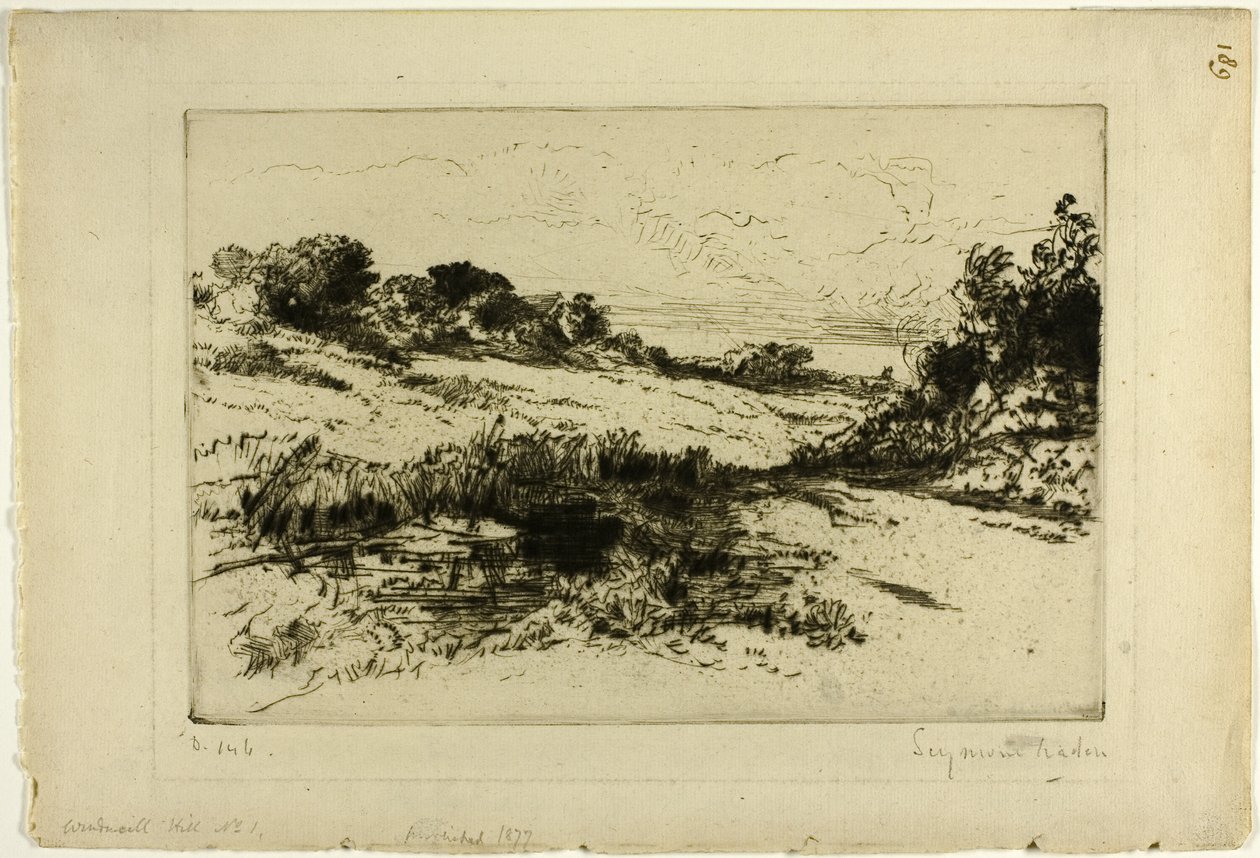 Szélmalomdomb, I. sz alkotó: Francis Seymour Haden