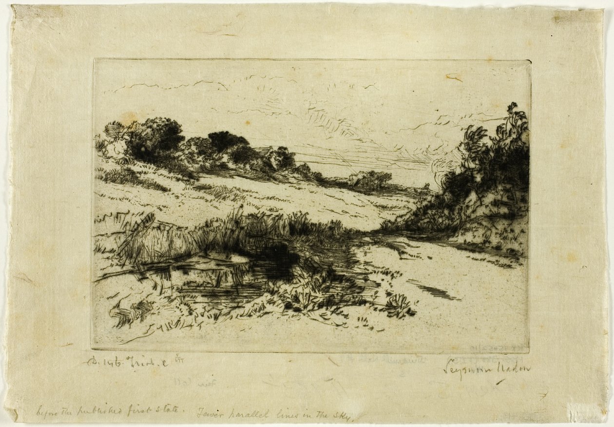 Szélmalomdomb, I. sz alkotó: Francis Seymour Haden