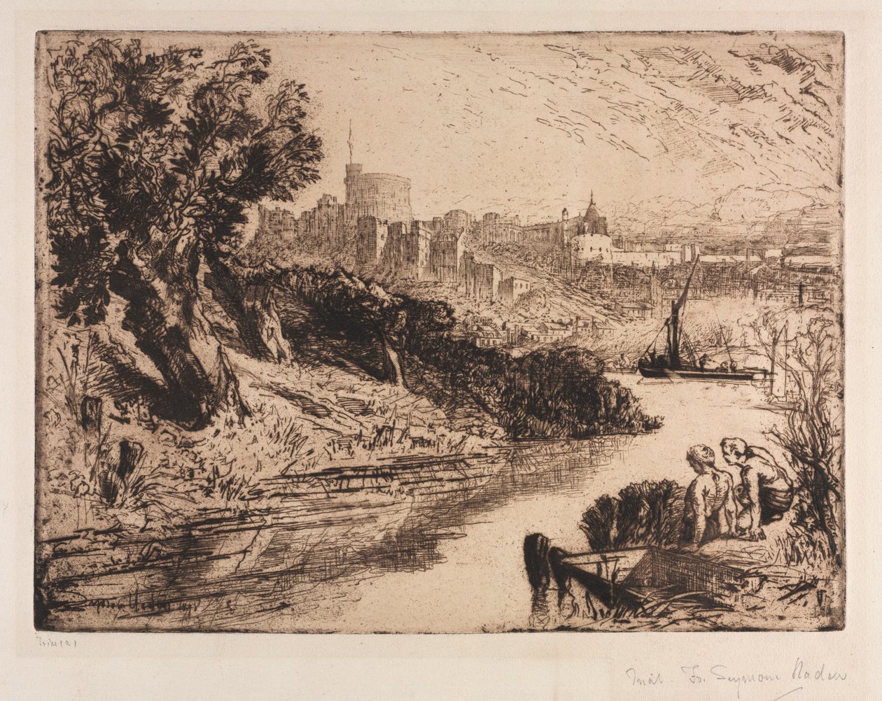 Windsori kastély alkotó: Francis Seymour Haden