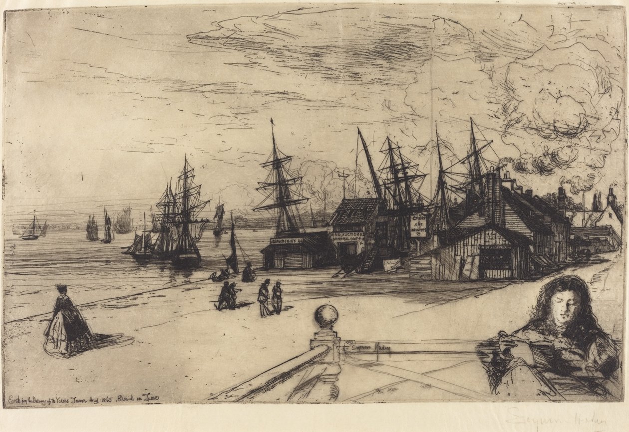 Yacht Tavern, Erith alkotó: Francis Seymour Haden