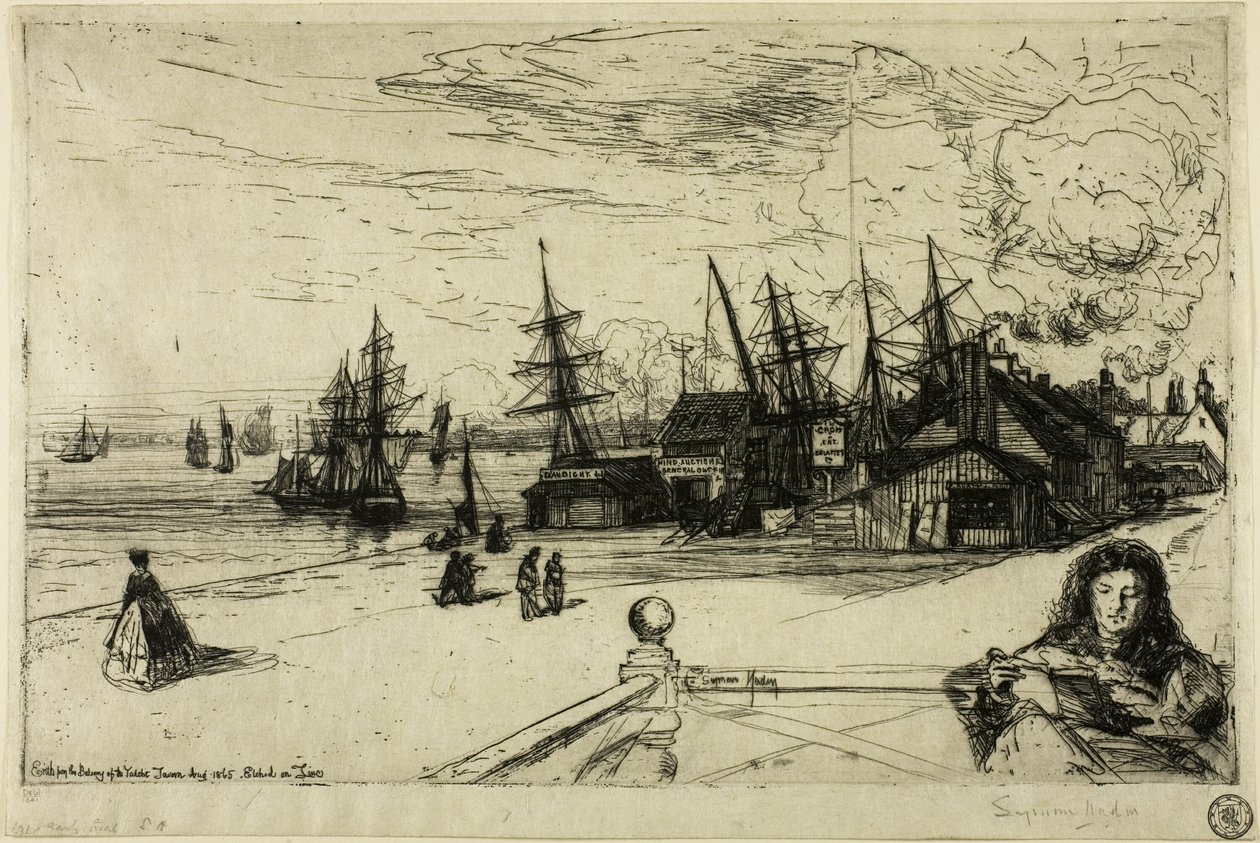 Yacht Tavern, Erith alkotó: Francis Seymour Haden