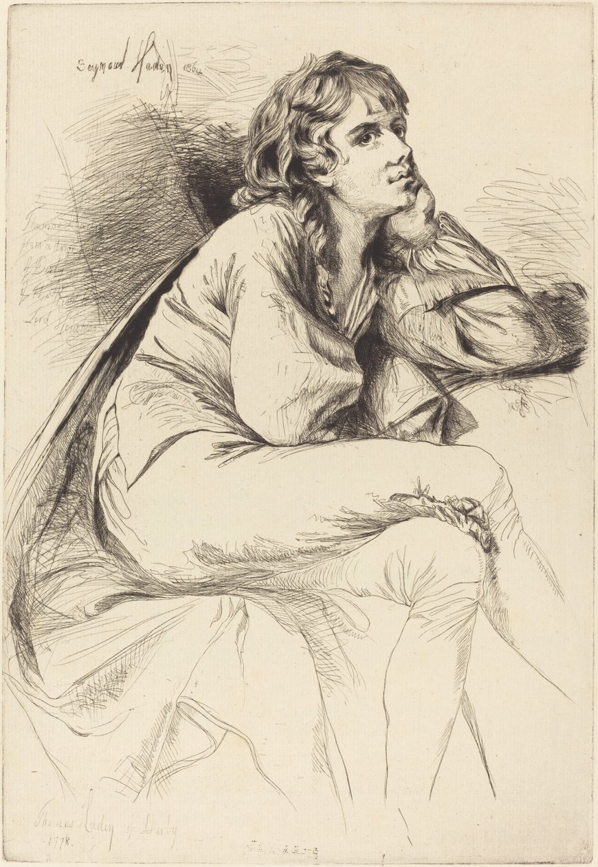 Thomas Haden a Derbyből alkotó: Francis Seymour Haden after Joseph Wright