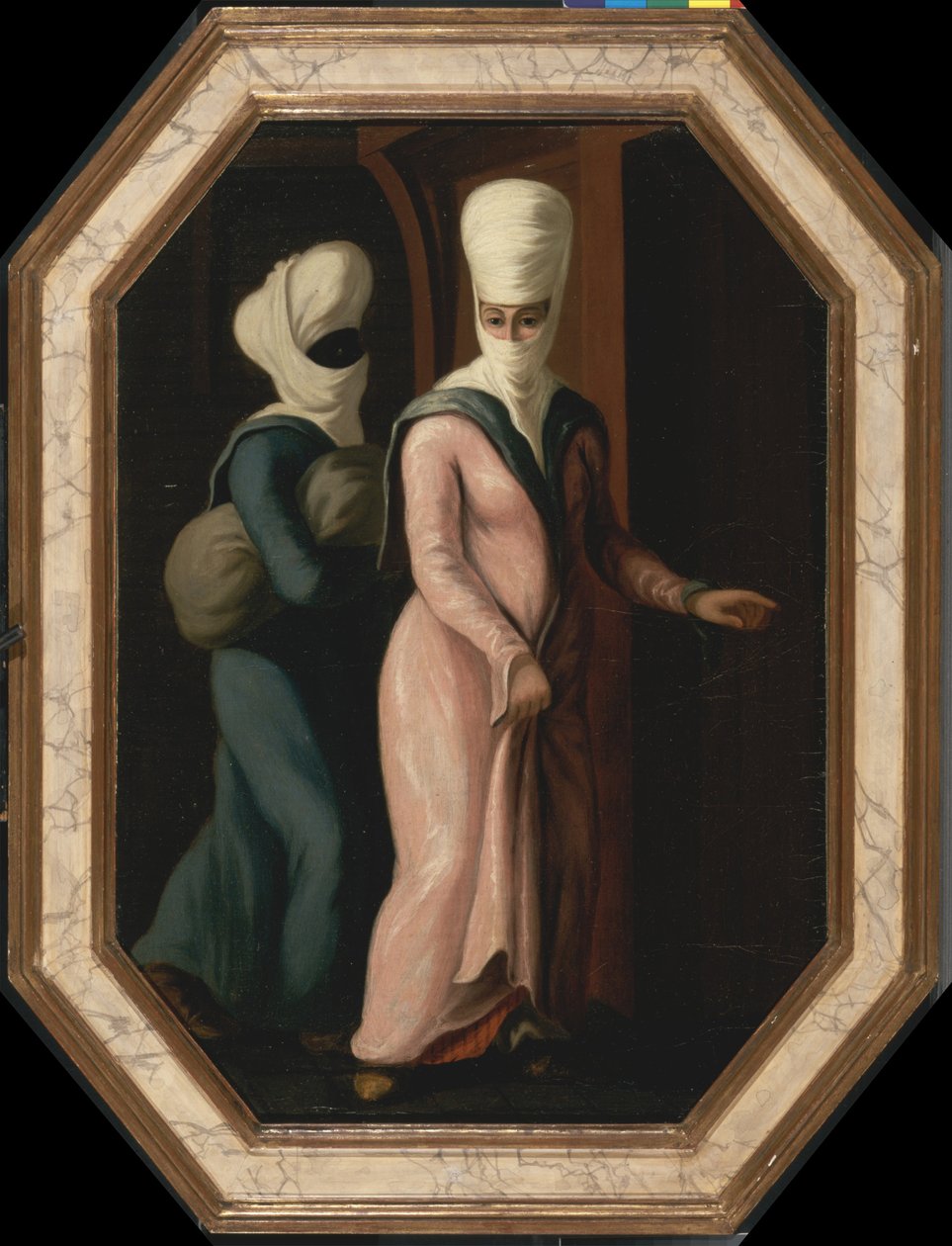 Egy török hölgy rabszolgájával a fürdőbe megy, 1760 körül alkotó: Francis Smith