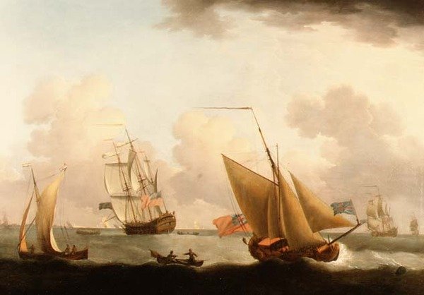 Kiszállítás a holland partokról alkotó: Francis Swaine