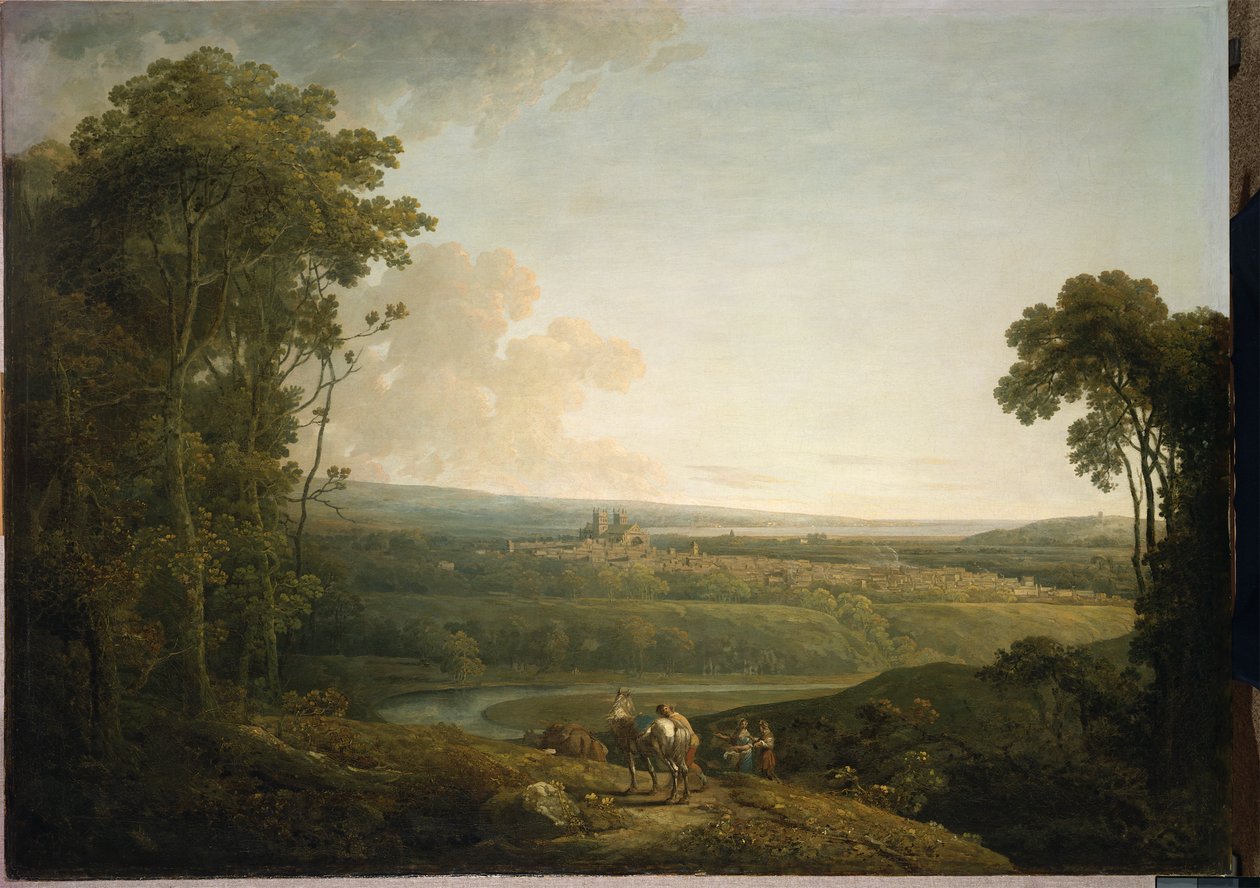 Exeter Exwick felől alkotó: Francis Towne