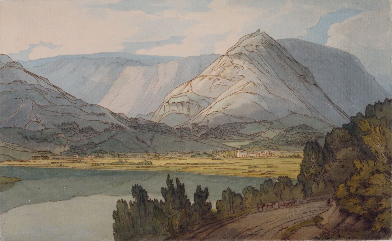 Grasmere a Rydal Roadról, 1786 alkotó: Francis Towne