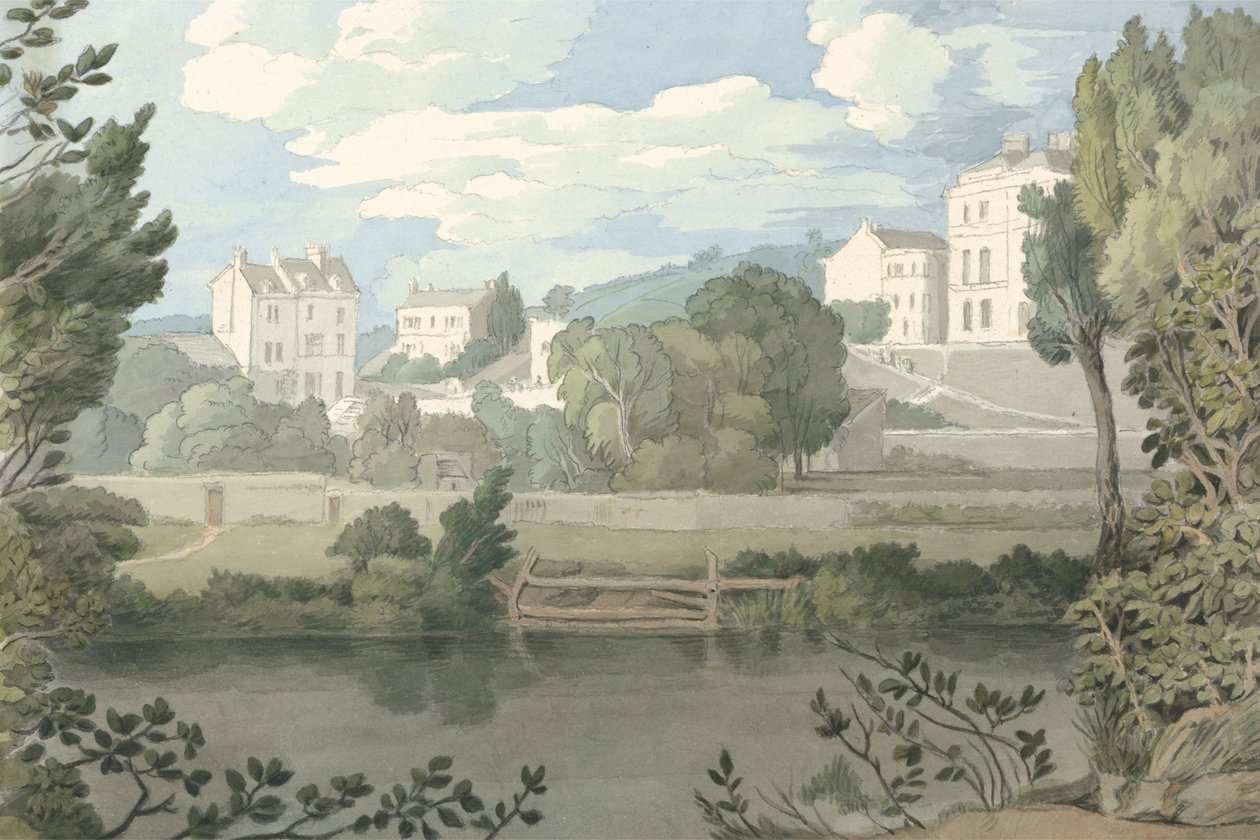 Házak Plymouth közelében alkotó: Francis Towne