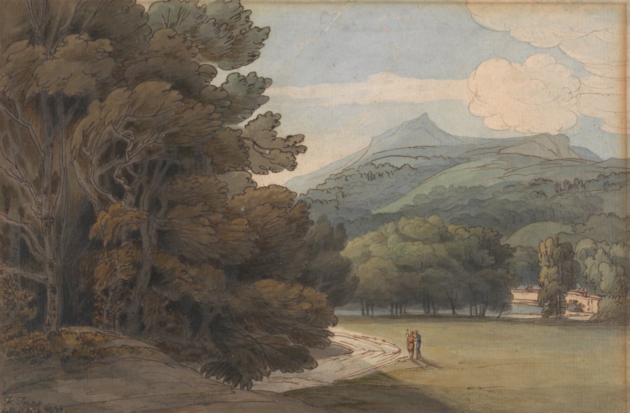 Ambleside közelében alkotó: Francis Towne